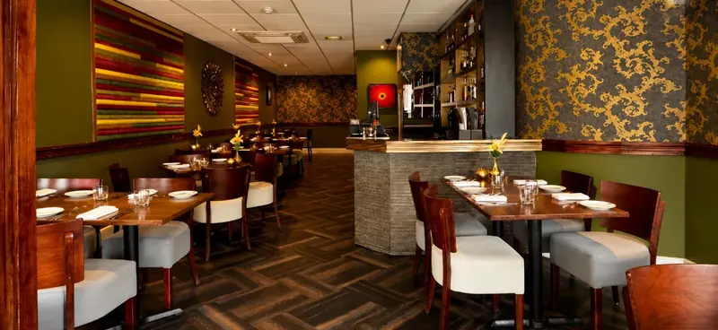 Inside the restaurant on Fulham High Street
